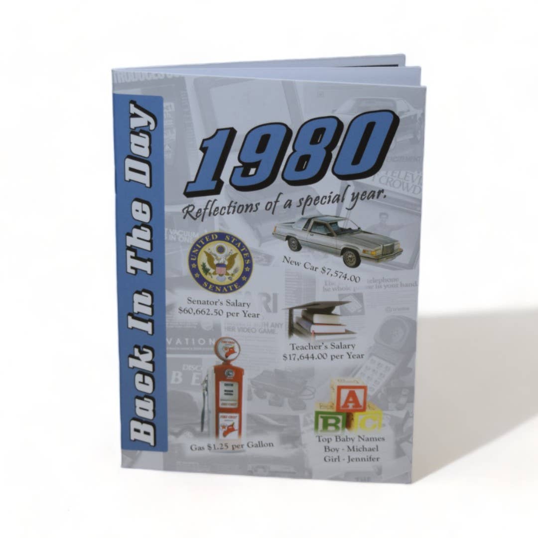 3 Oak Publishing / Back In The Day - 1980 Back In The Day Greeting Card / Booklet (envelope inclu