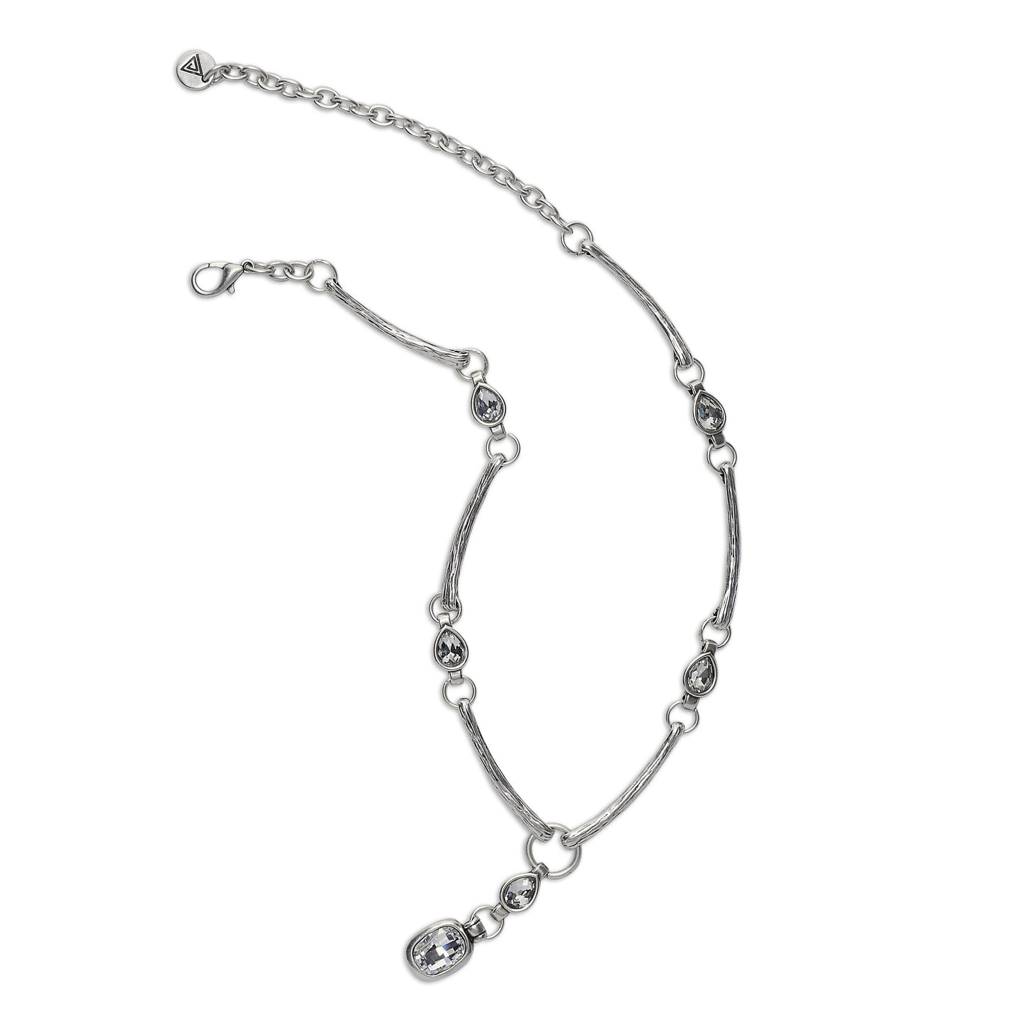 Chanour - Handmade Crystal Pewter Necklace - 3889