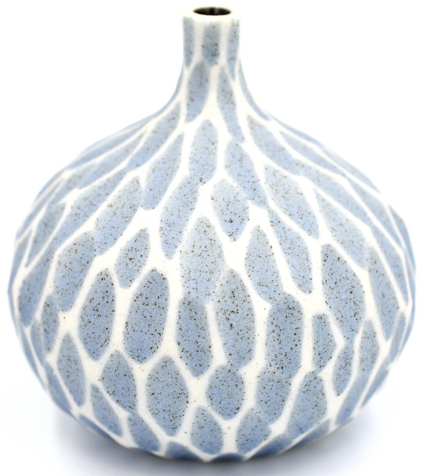 Art Floral Trading LLC - 192BLUESN5 CONGO TINY S-Handcrafted Porcelain Bud Vase