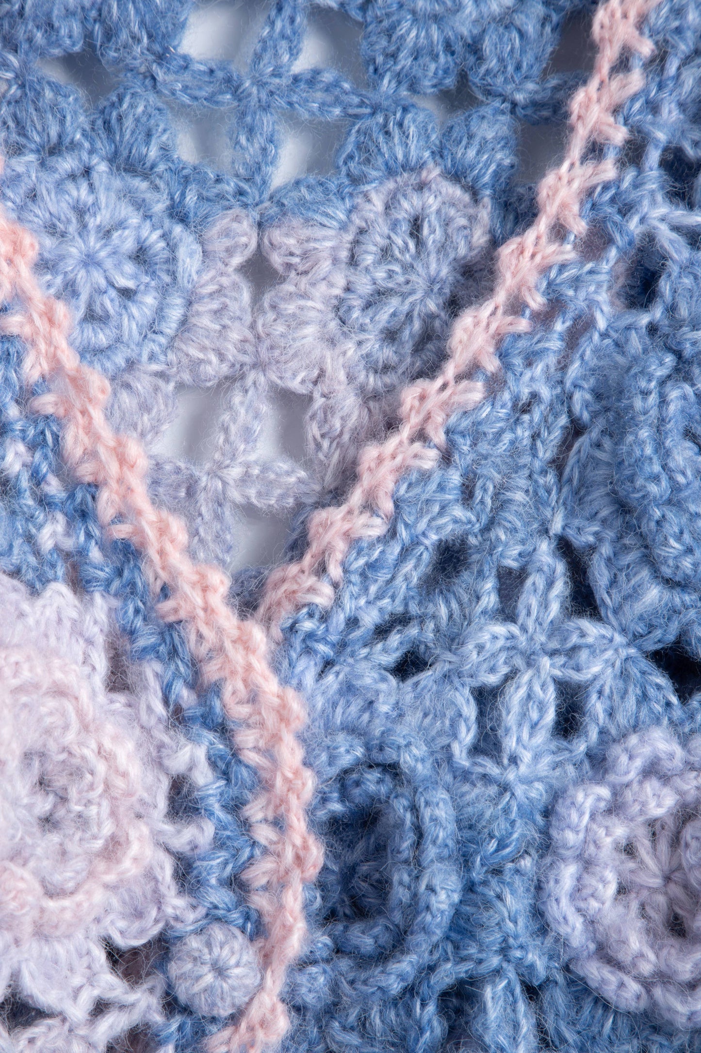 SAACHI - Crochet Blossom Cardigan: Mustard