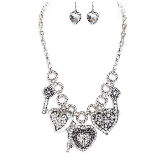 Artini Accessories - Mix Charms Metal Necklace Set