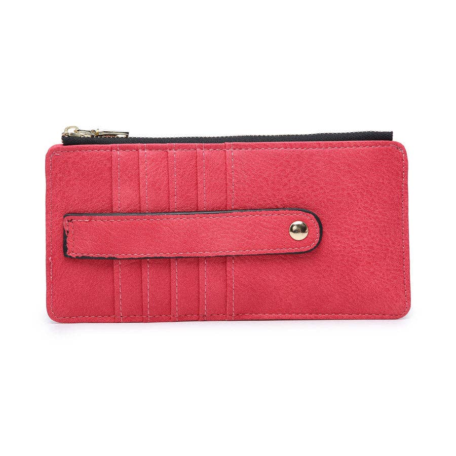 MiMi Wholesale - WL1889 Saige Slim Card Holder Wallet: Mocha