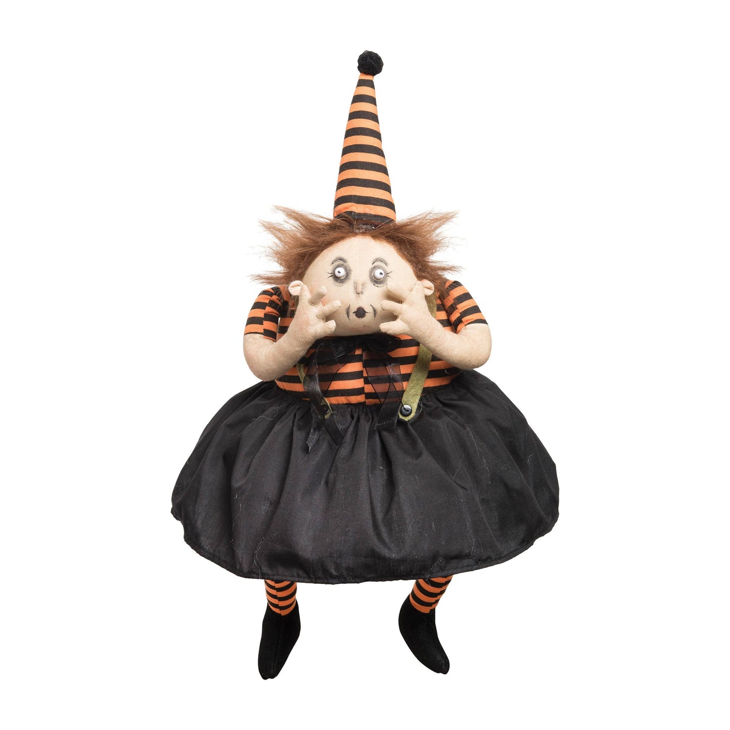 C&F Home - Queenie Spooky Girl Gathered Traditions Art Doll
