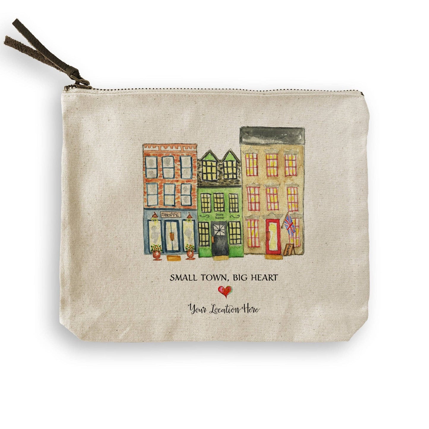 French Graffiti - Small Town Big Heart with Location United Kingdom: White Guest Towel / -