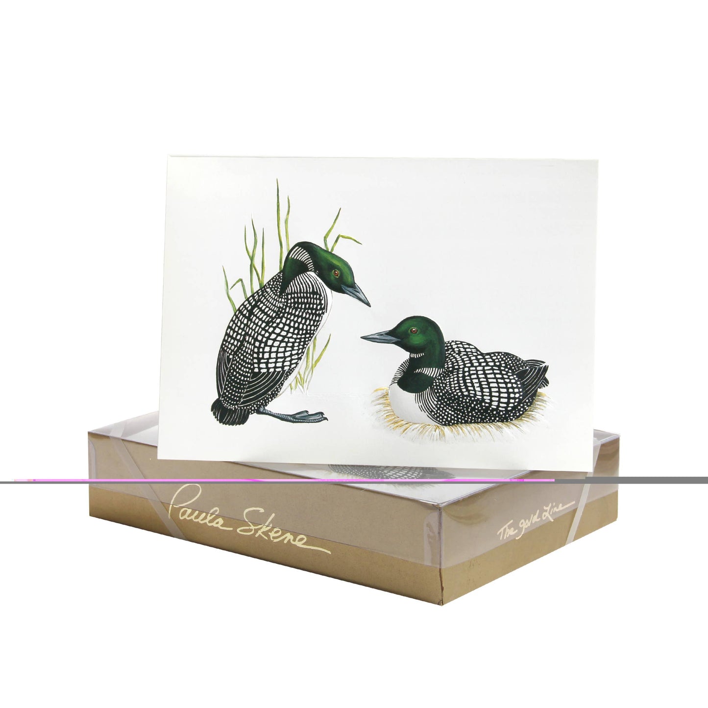 PAULA SKENE DESIGNS - Loons Blank Card
