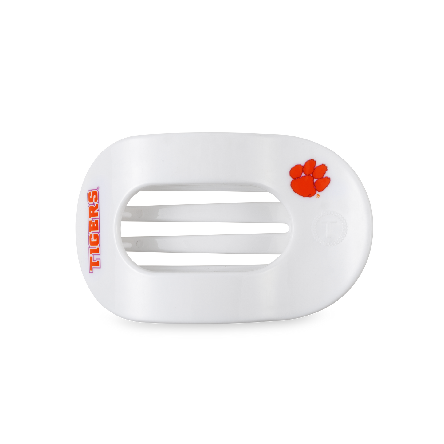 TELETIES - Flat Round Hair Clip | Medium | Go Tigers!