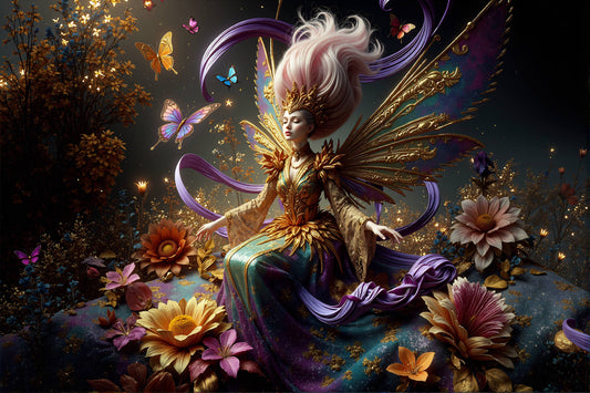 Wicked Cool Unicorn - Fantasy Fairy One 5 x 7 Note Card