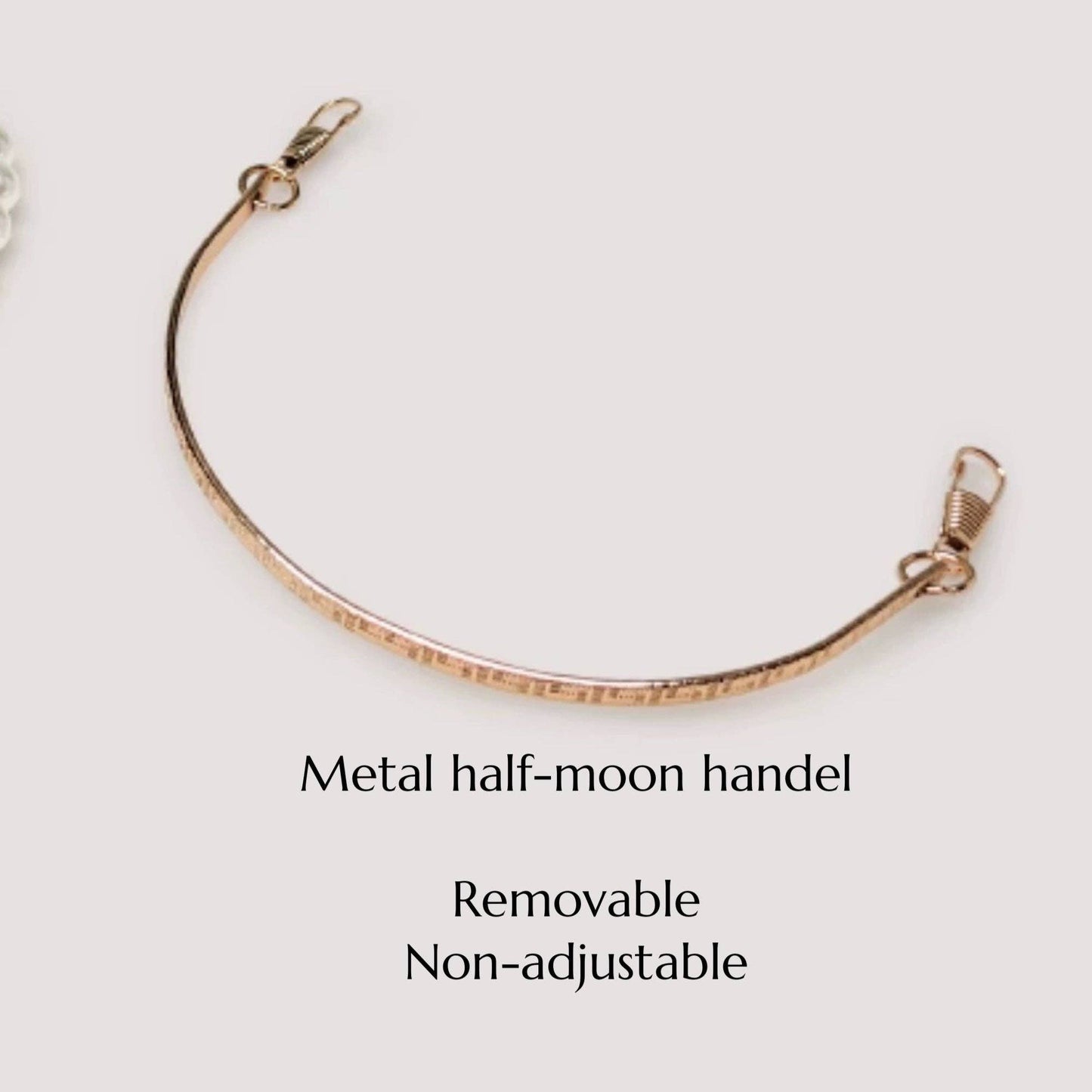 Cici’De Jewelry Amsterdam - Emerald Green Dazzling Half Moon Clutch - Gold Flower Frame