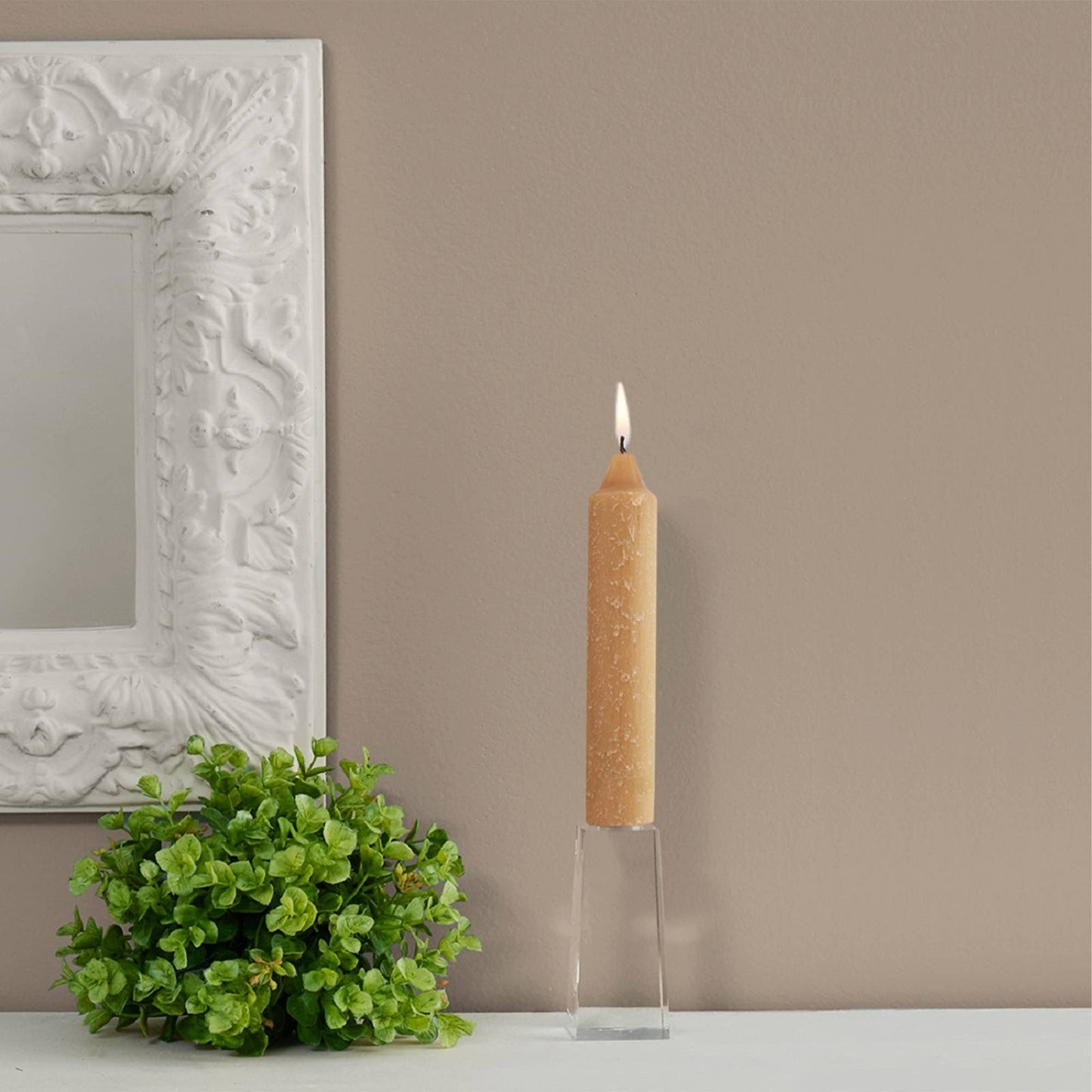 ROOT Candles - ROOT Timberline Collenette Taper Candles: Ivory / 7 inch
