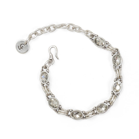 Chanour - Handmade Crystal Pewter Bracelet - 2826
