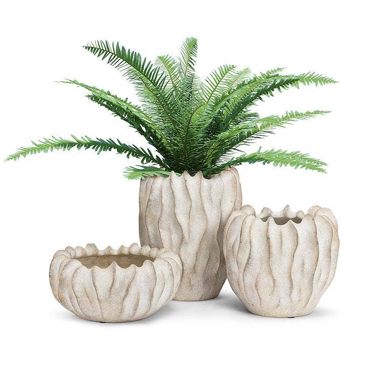 Abbott - Md Wavy Pod Style Planter-10"H