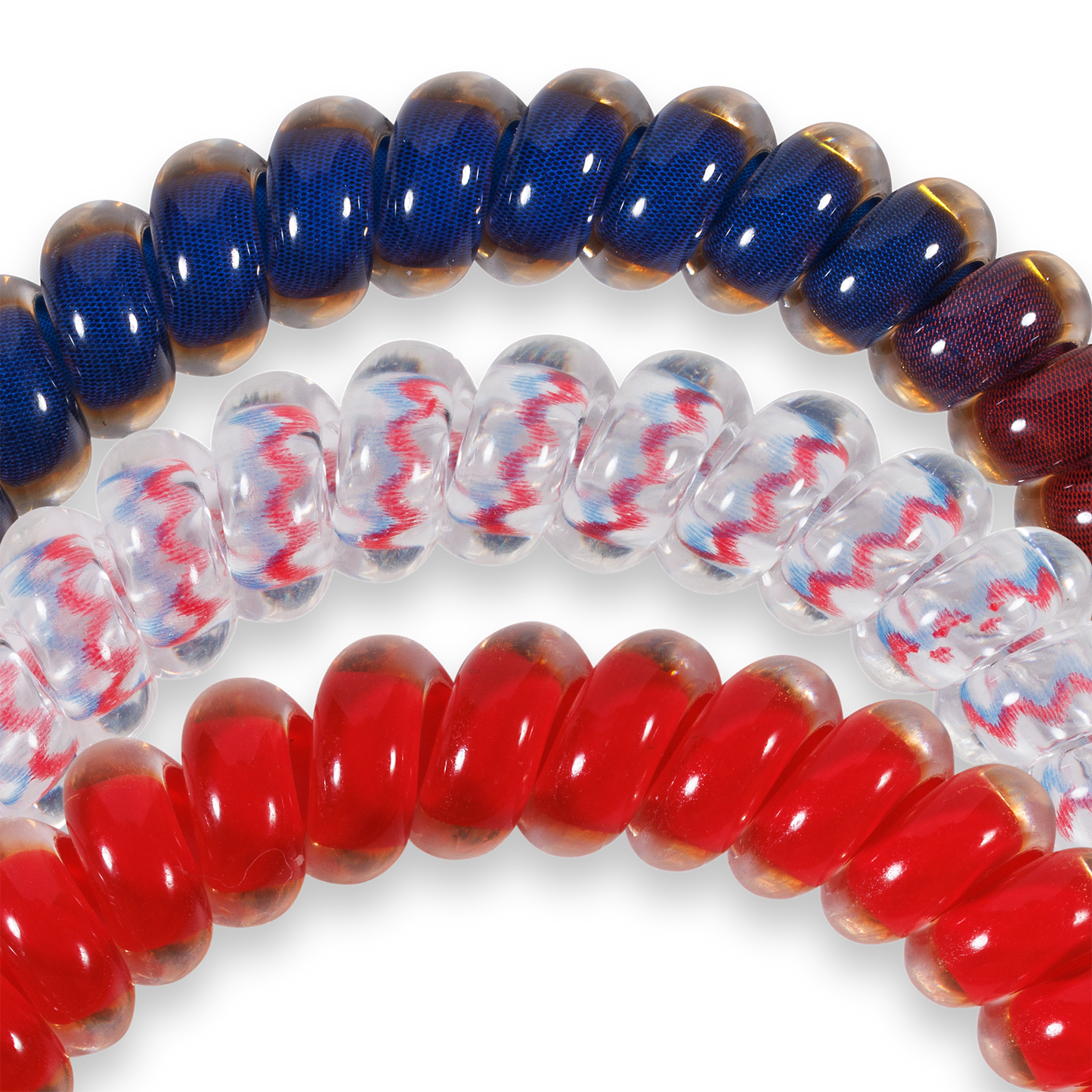 TELETIES - Spiral Hair Coils | Small | Hotty Toddy! Hair Ties