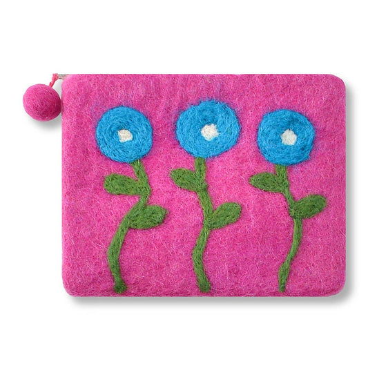 BNB Crafts Inc. - Three Needle Flower Coin Purse: Pink