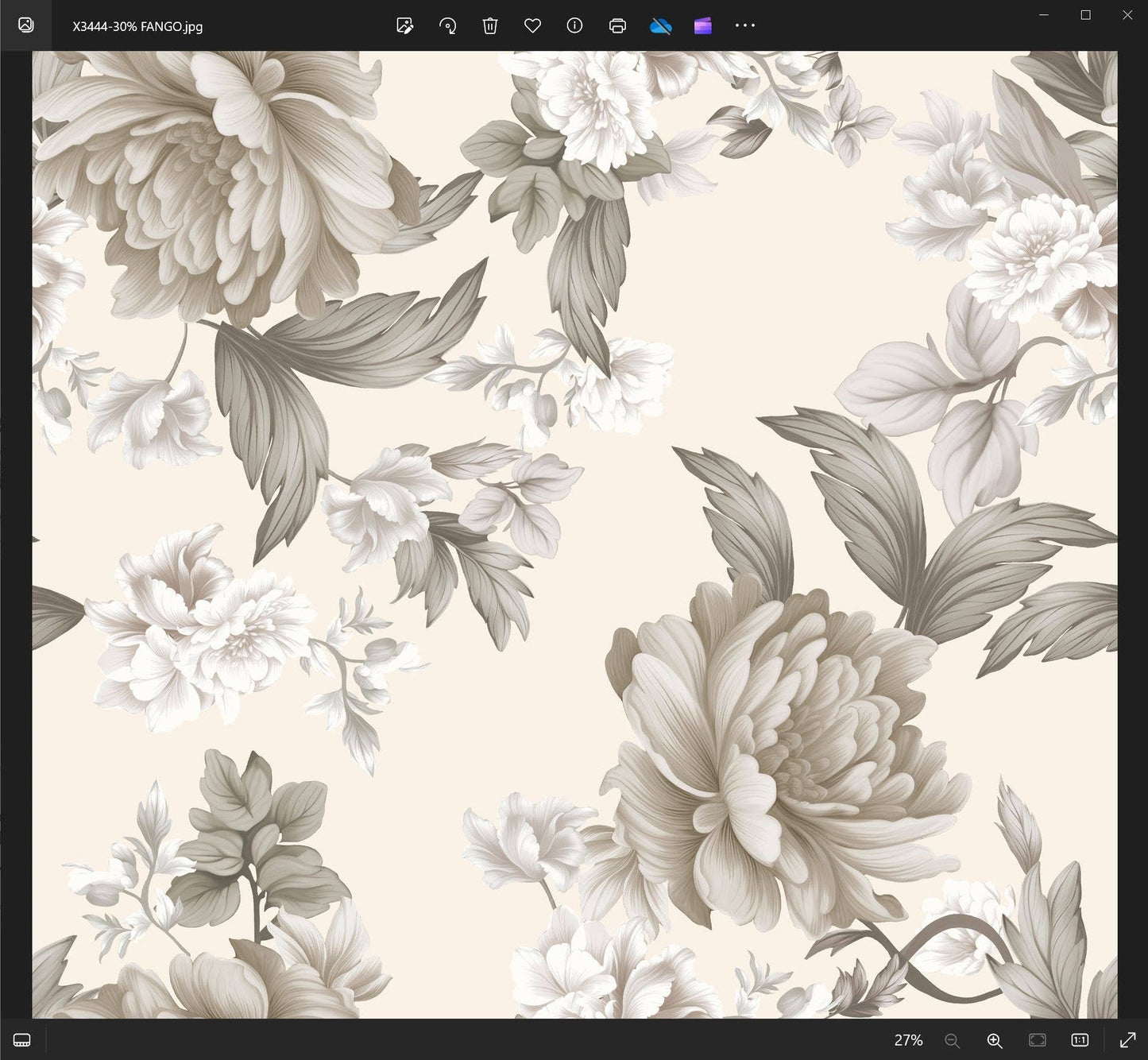 Dance in Paris - New Top-Italian Print Silk with Front Bottom Layers: Beige/Teal