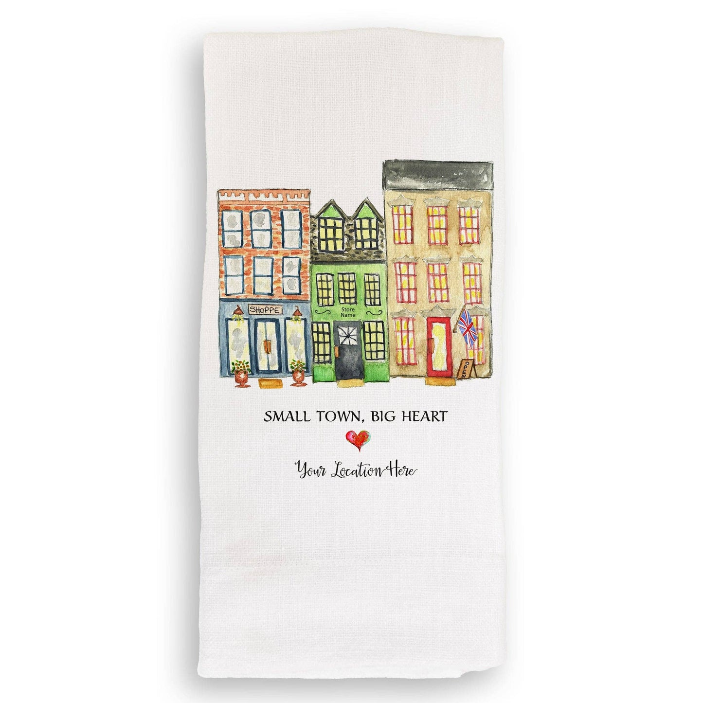 French Graffiti - Small Town Big Heart with Location United Kingdom: Tote Bag / -