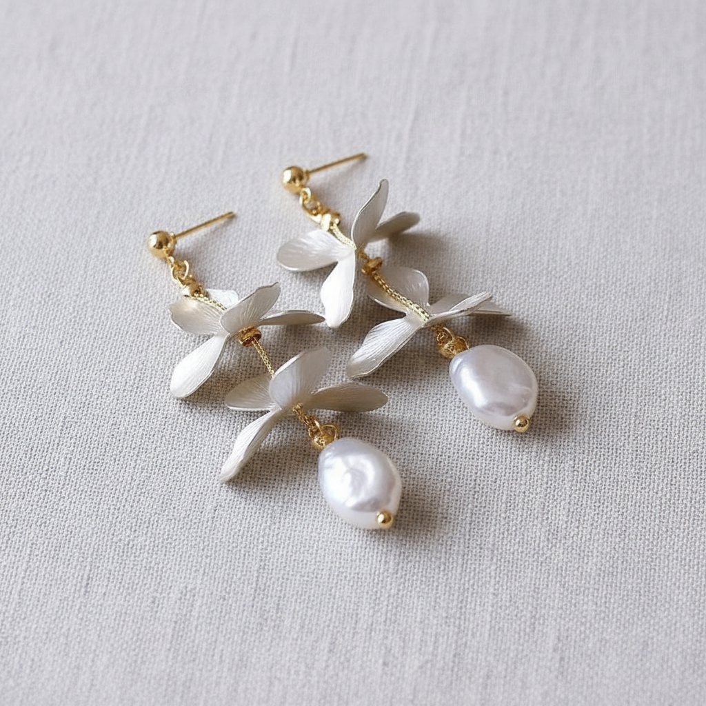 camilla dovey - Elegant Pearl Tassel Earrings