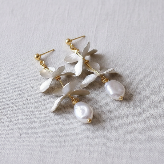 camilla dovey - Elegant Pearl Tassel Earrings