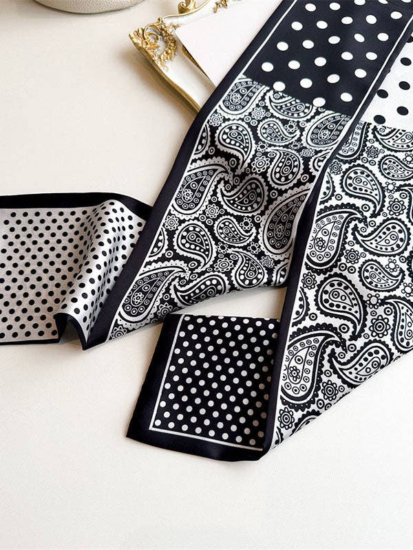 UZ Wholesale Store - Polka Dot Printed Scarf: NAVY BLUE / One_size