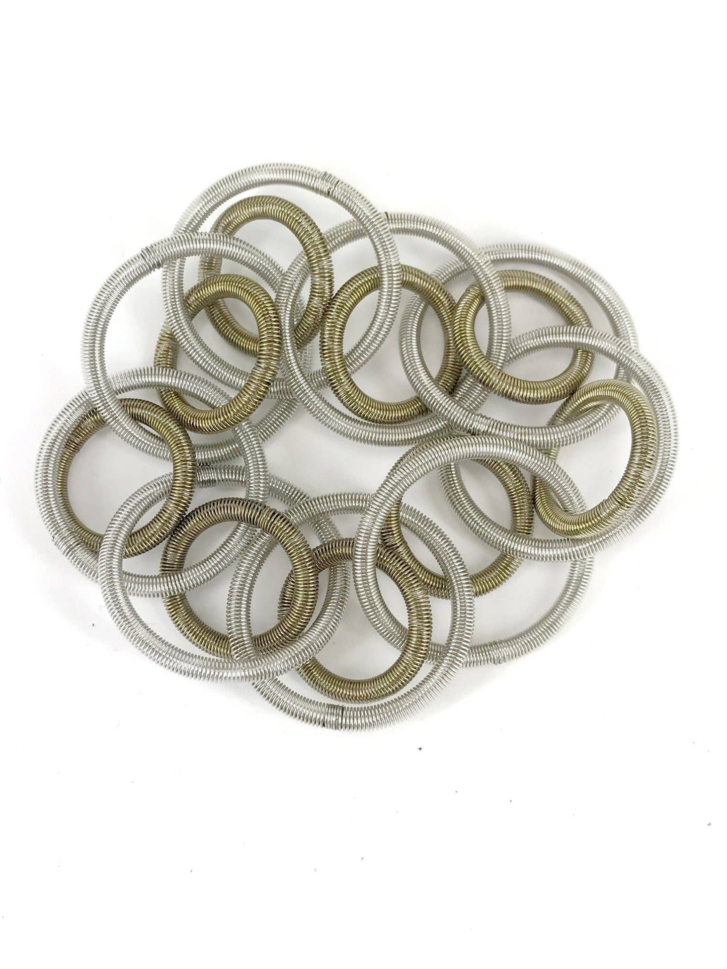 Sea Lily - L5E-BR - Silver/Bronze Loop Bracelet