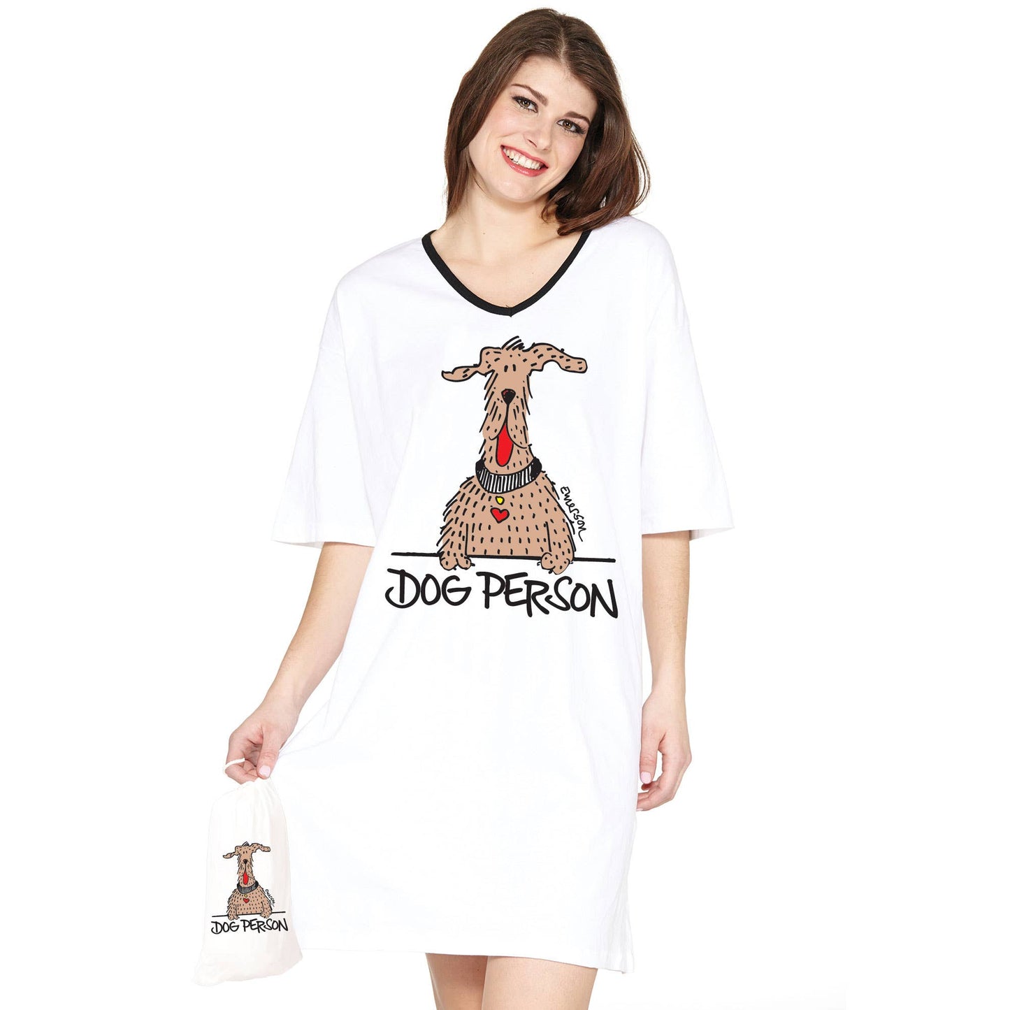 Emerson Street Clothing Co. - Dog Person, Nightshirt in a Bag