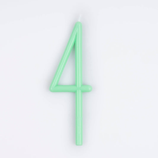 Meri Meri - Slim Number Candles: 4
