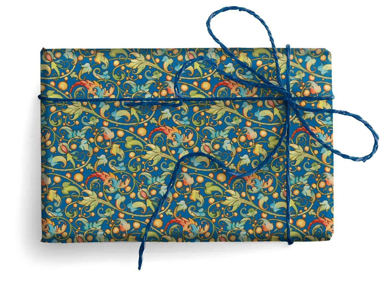 San Lorenzo Design - Florentine Wrapping Paper, Large Sheets 27.5 x 39 in.: Snow White