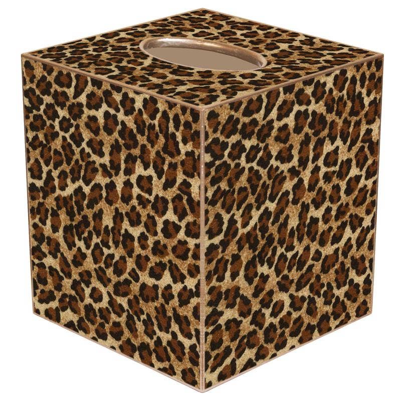 Marye-Kelley - TB374 Leopard Tissue Box Cover: Paper Mache