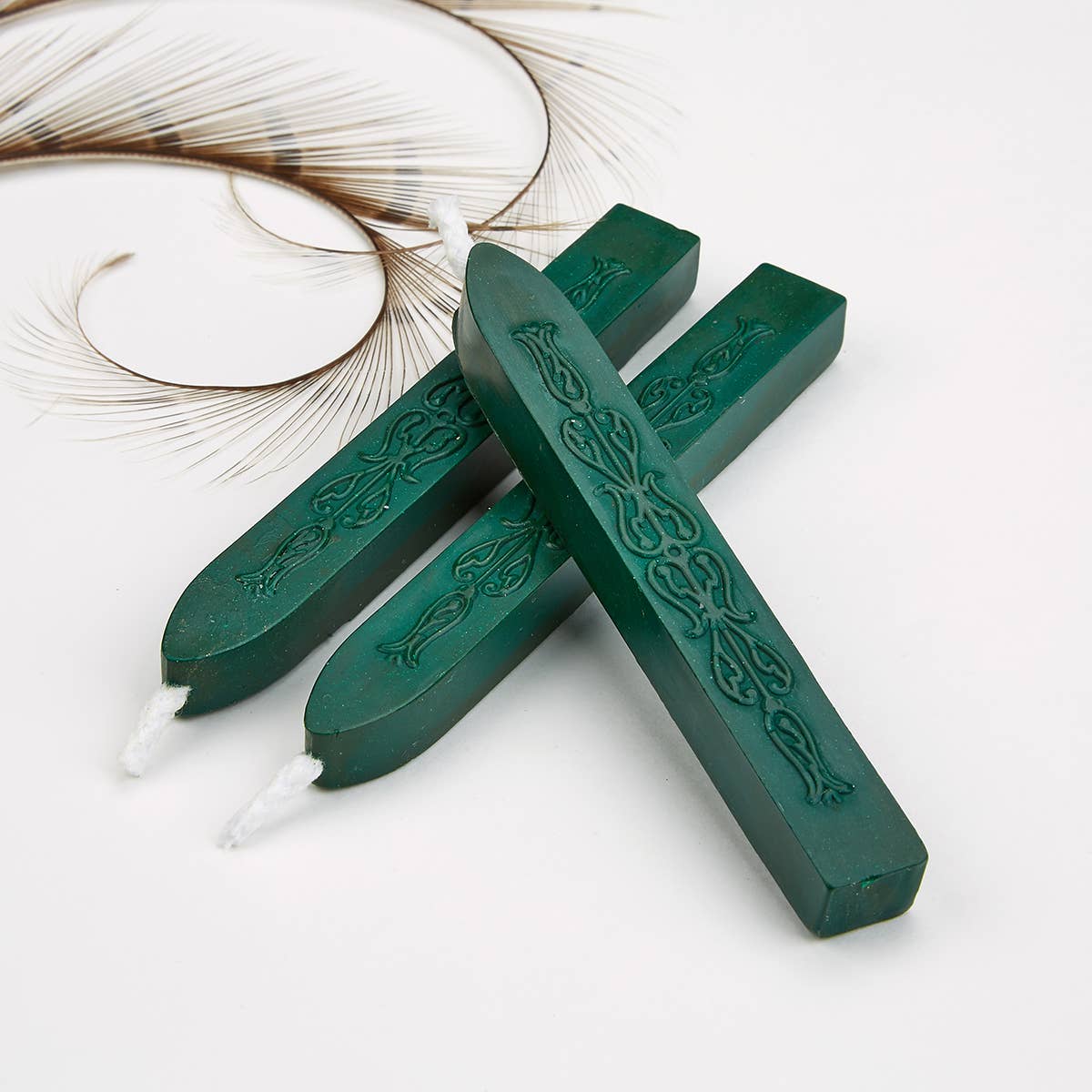 Freund Mayer & Co. - Sealing Wax Sticks with wick 3PK- 25+ colors: Apple Green