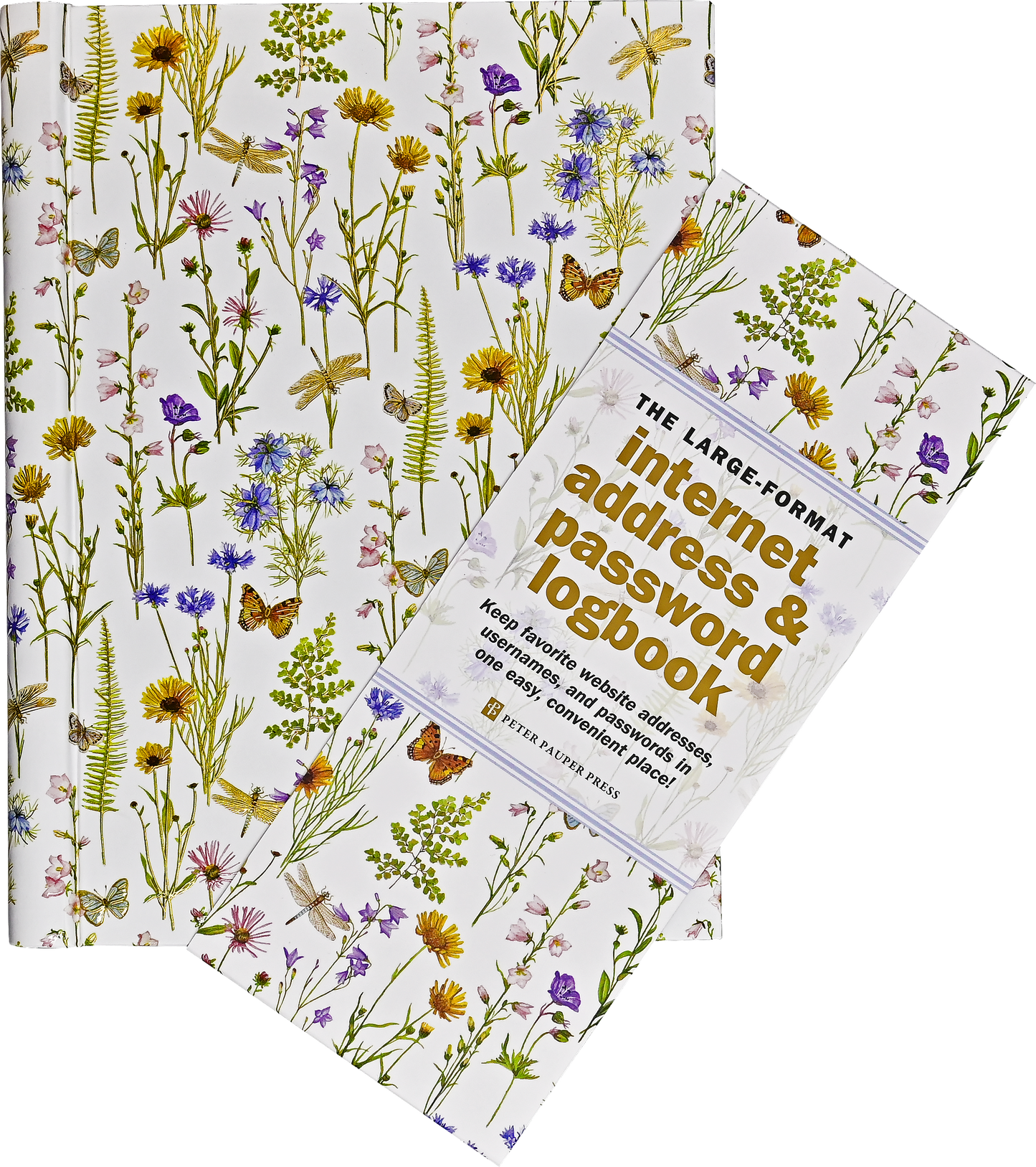 Peter Pauper Press - Wildflower Garden Large Internet Address & Password Logbook