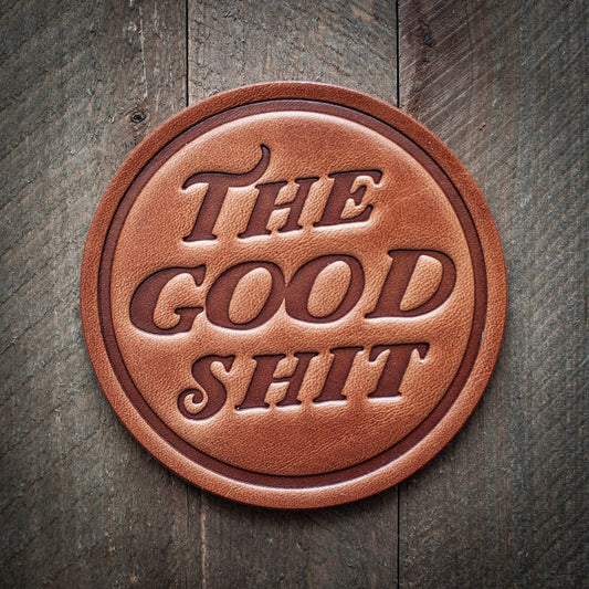Sugarhouse Leather - The Good Shit Leather Coaster