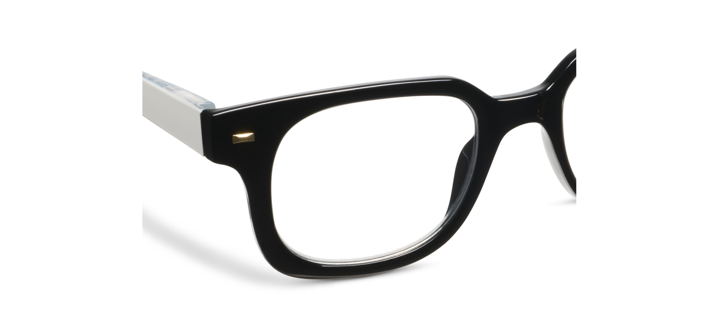 Peepers - Glossary (Blue Light): Black/Wavy / Reading / 2.00
