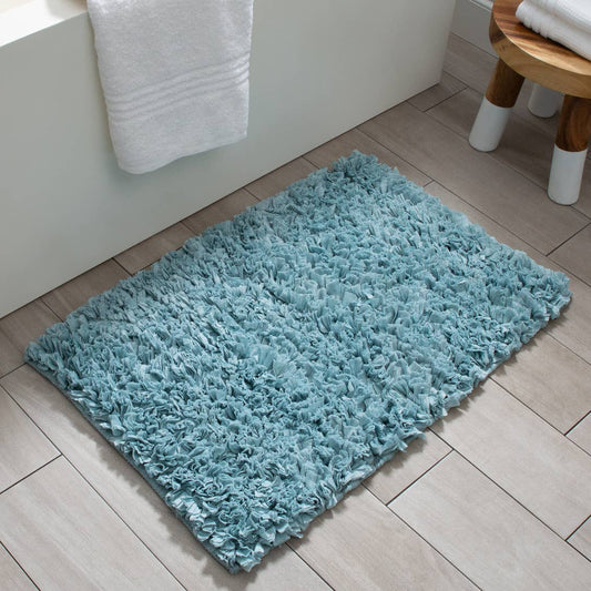 Moda at Home Enterprises, Ltd - PETAL BATH MAT LT. BLUE