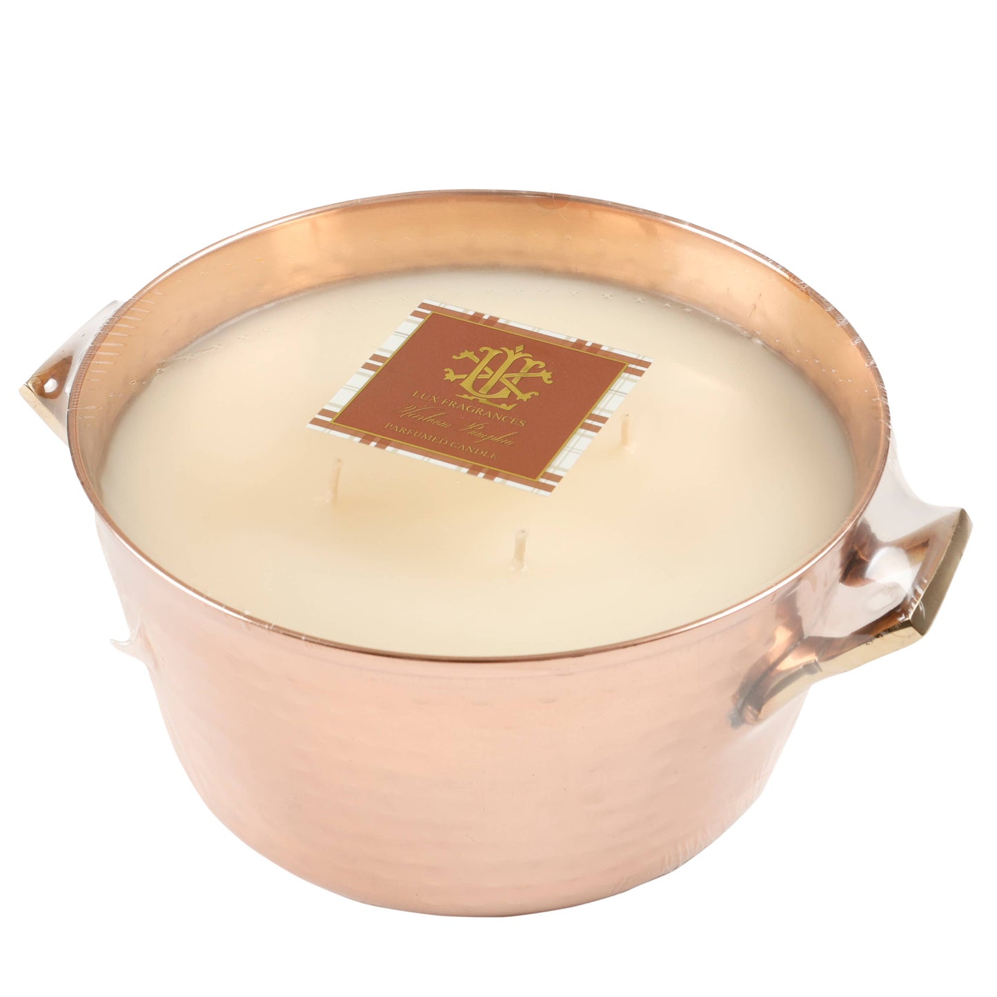 LUX FRAGRANCES - Heirloom Pumpkin 4 Wick Copper Candle