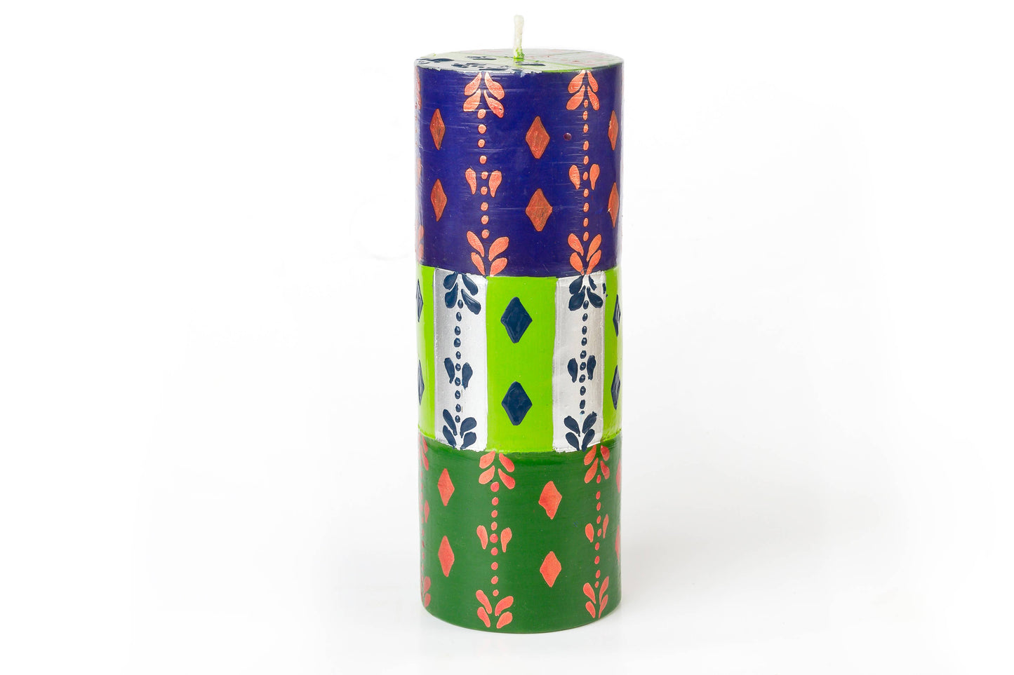 Thumbprint Artifacts - Sari Candles - NEW!!: Pillar 3” x 8” (100 hour burn time)