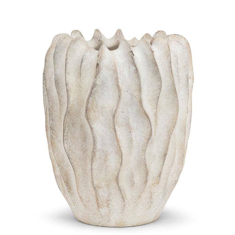 Abbott - Md Wavy Pod Style Planter-10"H