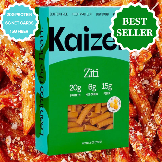 Kaizen Food Company - Ziti 6g Net Carb High Protein Pasta - Low Carb, Keto