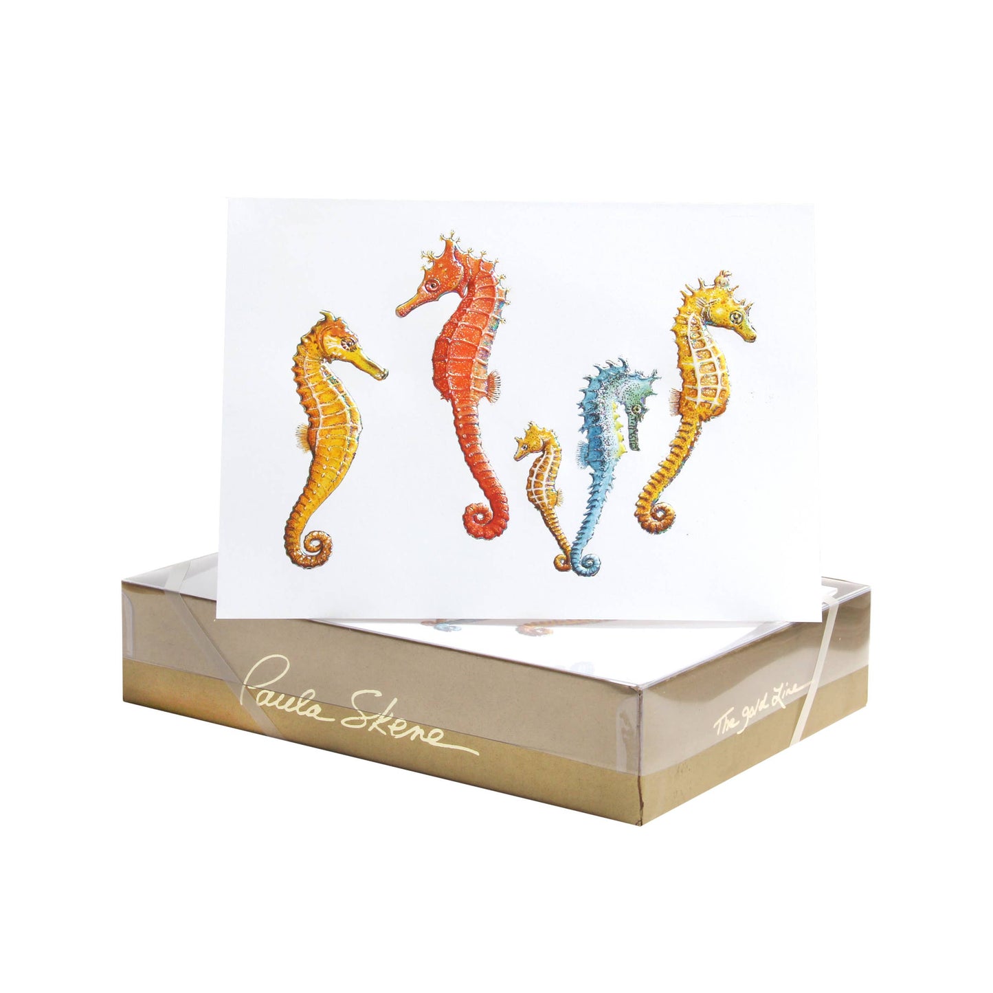 PAULA SKENE DESIGNS - Seahorse Medley Birthday Card