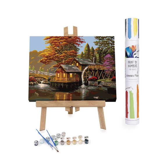 Winnie's Picks - Autumn at Adam's Mill Paint-by-numbers Set - 2024 Gift