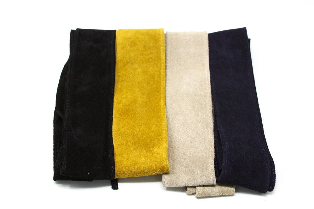 German Fuentes Handbags - CINT-01 WRAP BELT SUEDE: Beige