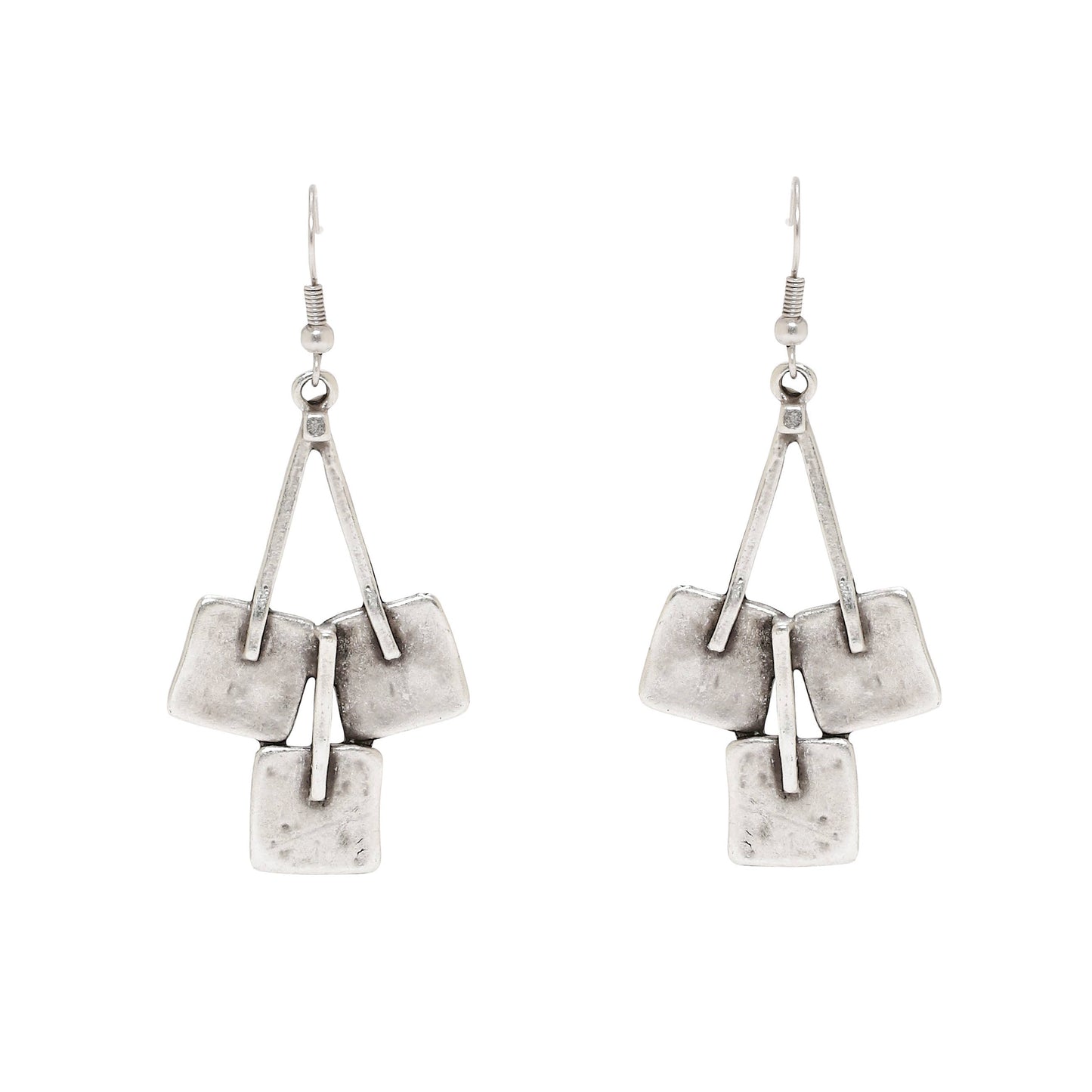 Chanour - Handmade Pewter Earrings - 038-4038