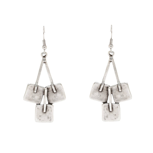 Chanour - Handmade Pewter Earrings - 038-4038