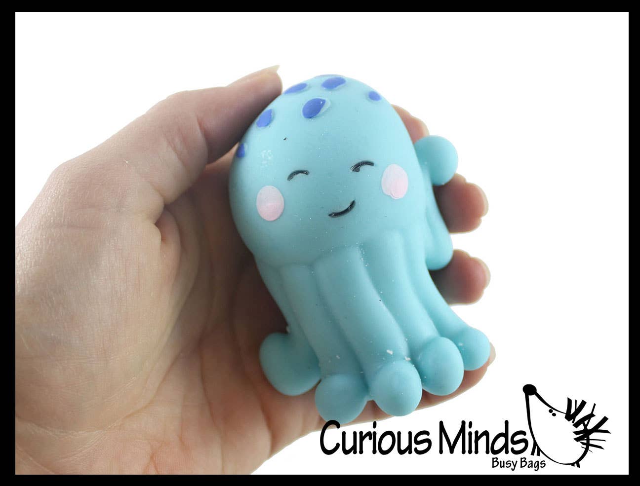 Curious Minds Toys - 1 Jellyfish Soft Cream Doh Filled Stress Ball - Squishy