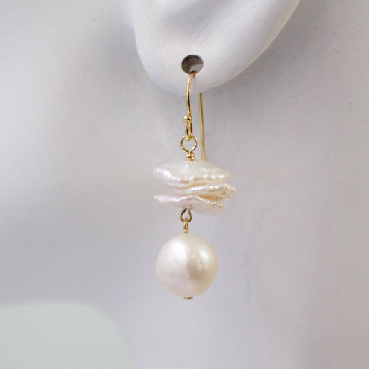 a.v. max - Maria Earrings: Pearl