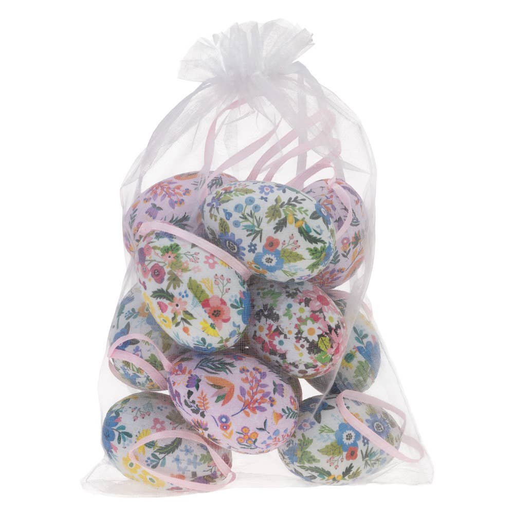 Boston International - Petite Flowers Bagged Easter Eggs Set of 12