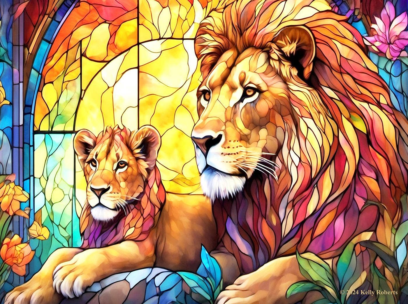 SunsOut - 0781 SG Zoo - Lion Family 1000pc Puzzle