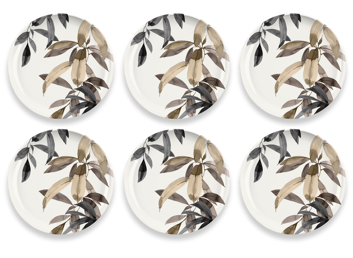 TarHong - Bali Leaves Bamboo Powder & Melamine Dinnerware Set: Salad Plate 8.5"