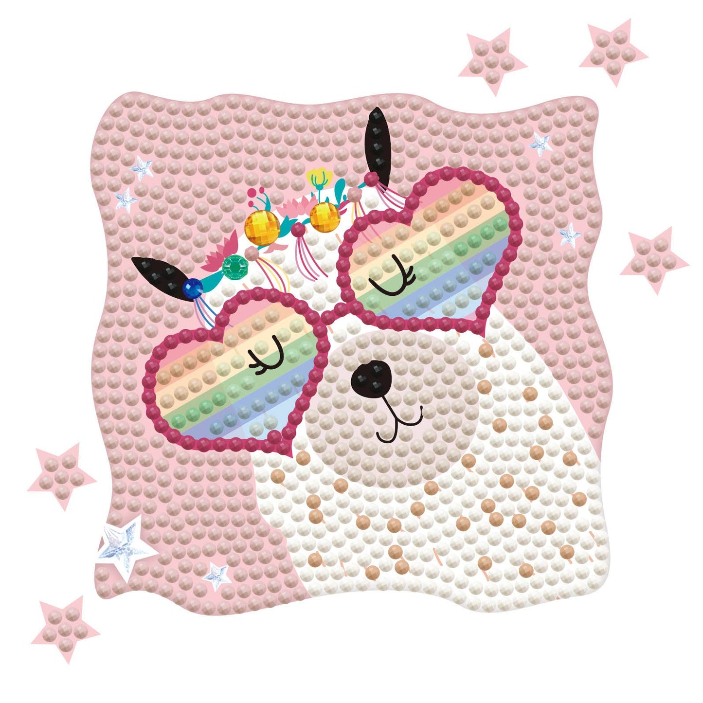 DIAMOND DOTZ® - Llama Rainbow