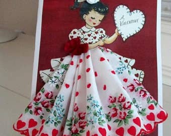 MOMENTS IN THYME - A Valentine For You Keepsake Hankie Card