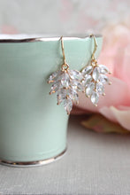 Load image into Gallery viewer, A Pocket of Posies - Glass Leaf Earrings