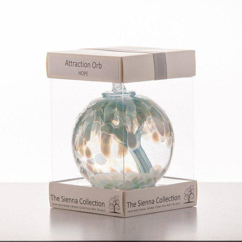 Sienna Glass - 10cm Attraction Orb - Hope